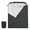 Black, variant on edx Double Sleeping Bag for Adults with 2 Pillows, Queen Size Waterproof Sleeping Bag 2 in 1 Design, Lightweight for Camping Travel, Black