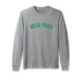 thumbnail image 5 of Daxton Retro New York Arch Font Long Sleeves T Shirt Soft Medium Weight Cotton, 2Pk Black Green Hgray Green, XS, 5 of 5