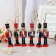 thumbnail image 5 of 1Pc 2024 Year Wooden Nutcracker Doll Soldier Puppet Christmas Kids Gifts New Tree Pendant Ornaments Decoration, 5 of 5