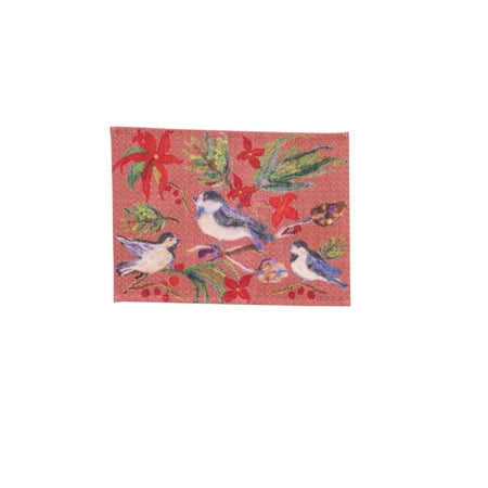 

Set of 4 Red and Purple Woodland Friends Placemat
