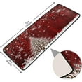 thumbnail image 2 of Dreamtimes Christmas Tree Red Hallway Runner Rug 2'x6' Kitchen Rug with Rubber Backing Winter Snowflake Xmas Non Slip Entryway Rug Runner Washable Soft Area Rug for Hallway Bedroom Kitchen Decor, 2 of 6