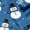 Blue, variant on Matching Christmas Pajamas for Family Satin Pjs Long Sleeve Button down Holiday Home Sleepwear Set Family Christmas Outfits Christmas Pajamas for Mens