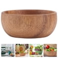 thumbnail image 3 of MIANGASTORE Wooden Rice Bowl Eating Bowl Practical Food Storage Container Wooden Tableware, 3 of 7
