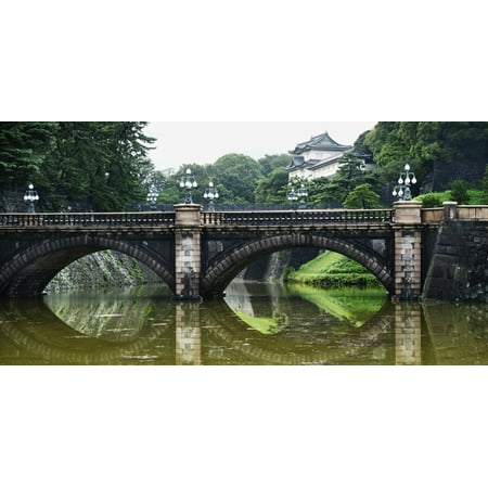 Nijubashi Bridge At Imperial Palace Tokyo Japan Canvas Art - Keith Levit  Design Pics (22 x (Best Basswood Bridge Design)