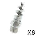 thumbnail image 1 of DYNWAVECA 2-6pack Cône Atomisation Buse de Pulvérisation 1/4" Mâle 316 Acier Inoxydable 6 Pièces, 1 of 10