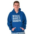 thumbnail image 4 of Worlds Okayest Grandpa Funny Hoodie Hooded Sweatshirt Men Brisco Brands X, 4 of 5