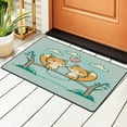 thumbnail image 1 of ZICANCN Smiling Romantic\r\nFoxes Area Rugs Doormat , Facecloth Non-Slip Floor Mat Rug for Living Room Kitchen Sink Area Indoor Outdoor Entrance 36"x24", 1 of 9