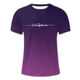 thumbnail image 5 of California Graphic Tees for Men 2026 Summer Casual Short Sleeve Crewneck Gradient Color T Shirts Streetwear, 5 of 5