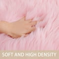 thumbnail image 3 of Unique Bargains Wool Imitation Sheepskin Rugs Faux Fur Double Heart Shaped Area Rug for Bedrooms Living Room Mats, 3 of 9