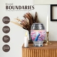 thumbnail image 3 of JAGASY Peacock Urn for Ashes Adult Male & Female, Pink Urns for Human Ashes keepsake, Cherry Blossom Tree & Flowers Decorative Urns for Parents, Small Cremation Urn for Mom & Dad, (3 Inch), 3 of 7
