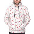 thumbnail image 4 of Hoodies for Men - Red coral and scallop seashell Long Sleeve Comfrt Men'S Fashion Hoodies & Sweatshirts, Sweatshirts for Men Hoodies Pullover Clothing Clothes with Pouch, 4 of 7