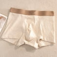 thumbnail image 2 of khonts,Men's Boxer Briefs Breathable Cotton Underwear Moisture Wicking Soft Underpants White XL, 2 of 3