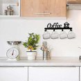 thumbnail image 4 of Coffee Cup Holder Wall Mounted (4 Hooks), Kitchen or Coffee Bar Decoration Sign, for Coffee Cup Hanger Dis, 4 of 5