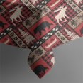 thumbnail image 5 of Red Christmas Animal and Tree Pattern Square Tablecloth,Waterproof Square Table Cover,Wipeable Spillproof Washable Table Cover for Home Kitchen Party Decor 52"x52"(132x132cm), 5 of 6