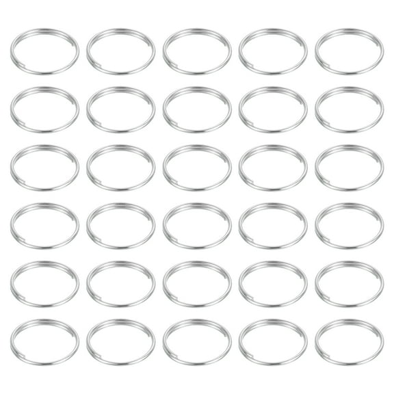 100Pcs 12mm Double Loops Split Rings, Small Round Jump Ring Connector, Silver