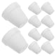 thumbnail image 5 of 20 macetas pequeñas de terracota blanca de cerámica, para cactus, suculentas, con agujero (blancas), 5 of 7