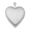 thumbnail image 3 of Lockets Sterling Silver Rhodium-plated Crystal Heart Locket, 3 of 5