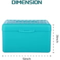 thumbnail image 2 of 4 Pieces Index Card Box Flash Card Holder Notecard Box Index Card Organizer Flashcards for Recipes Filing Notes, Addresses and Recipes (Red, Yellow, White, Green)-Black, White, Blue, Green, 2 of 7