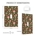 thumbnail image 3 of Kdxio Mushrooms and Autumn Decorator Light Switch or Receptacle Outlet Wall Plate Decorator Wall Plate Child Safe Outlet Cover-Style T, 3 of 6