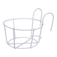 thumbnail image 5 of Hvmvliv Hanging Plant Rack Iron Flower Pot Hanger Plant Stand - Balcony Garden Bonsai Hanging Basket with Thickened Round Pipe Hook for Space Saving White, 5 of 5