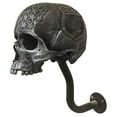 thumbnail image 1 of Motorcycle Skull Helmet Holder Wall Mount, Multi-uses Removable Skull/beard Helmet Rack, Resin Crafts Helmet Stand Yo, 1 of 2