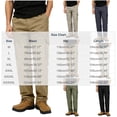 thumbnail image 2 of hoksml Men's Elastic Waist Cargo Pants with Multi-Pockets, Straight Leg Relaxed Fit Work Trousers for Outdoor Hiking and Daily Casual, 2 of 5