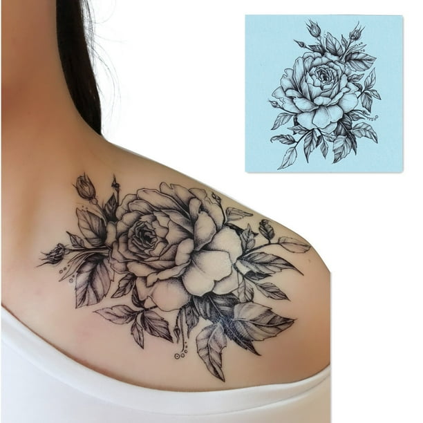 Dalin 4 Sheets Sexy Temporary Tattoos For Men Women Flowers Collection Black Rose Black Rose Walmart Com Dalin 4 Sheets Sexy Temporary Tattoos For Men Women Flowers Collection Black Rose Black Rose Walmart Com