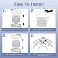 thumbnail image 7 of 2 Pack True HEPA Filter, DH-JH01 Upgrade HEPA Filter Replacement for Aroeve MK01 MK06, Pomoron and Kloudi DH-JH01, Intelabe EPI080/EP1080 & Elechomes EPI081/EP1081, 7 of 7