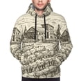 thumbnail image 4 of Bingfone Vineyard Landscape Men'S Drawstring Hoodie Long Sleeve Pocket Sweatshirts-X-Large, 4 of 9