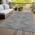 thumbnail image 6 of Addison Rugs Chantille Indoor/Outdoor Transitional Geometric Charcoal Washable Rectangle Rug, 3' x 5', 6 of 6