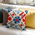 thumbnail image 7 of Red And Blue Pioneer Flower Modern Art Geometric Pillow Covers,Red And Blue Pioneer Flower Modern Art Geometric Throw Pillow Covers 18"×18" ,Living Room Sofa Couch Pillow Covers,Decorative Pillow Cove, 7 of 7