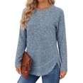 thumbnail image 3 of Fantaslook Long Sleeve Shirts for Women Lightweight Fall Sweaters Dressy Casual Tunic Tops, 3 of 9