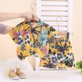 thumbnail image 2 of Baby Boy Outfit Sets Summer Vacation Toddler Boys Clothes 2 Piece Loose Button-Down Top and Print Shorts Set, 2 of 5
