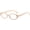 A8 Beige Frame, variant on Retro Oval Blue Light Glasses for Women Men Small 90s Style Eyewear Nerd Eyeglasses