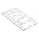 thumbnail image 1 of PAMINGONO Plantillas Multifuncionales De Acrílico Transparentes Para Enchapado De Madera Con Pajarita, 1 of 8