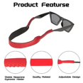 thumbnail image 5 of 6Pack Neoprene Elastic Cord Retainer Strap Band for Sports Eyeglass and Sunglass, Eyewear Holder Strap Glasses Head Band, 5 of 5