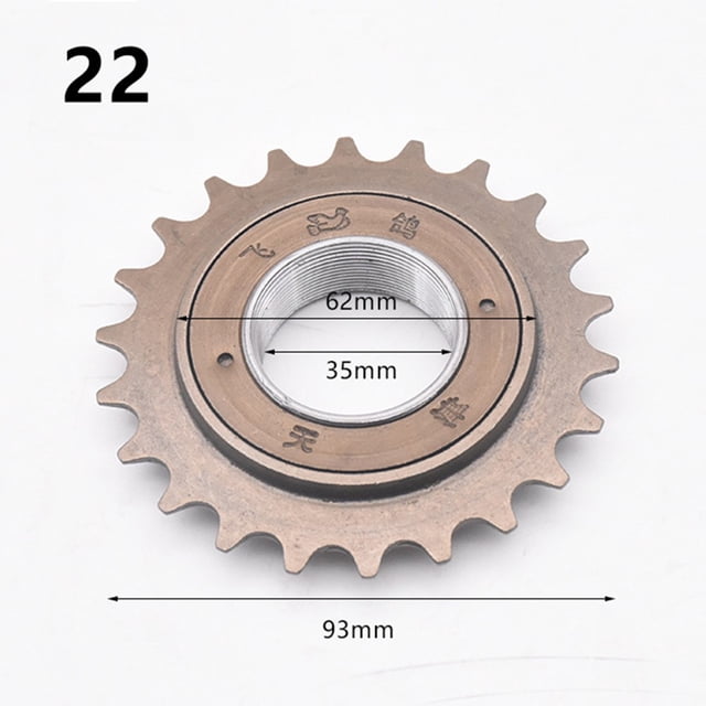 16/18/20T 35mm 1/2 Pouces X 1/8 Pouces Pignon de Vélo à Roue Libre 22T