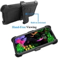 thumbnail image 4 of Mignova LG V50 /LG V50 ThinQ case,Heavy-Duty Shockproof Full Body Protection Rugged Hybrid Case with Rotating Belt Clip and Bracket 2019 Release(Black), 4 of 7