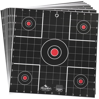 Birchwood Casey Non-Adhesive Dirty Bird Bull's-Eye Large Targets Practice Shooting For Indoor And Outdoor Use