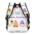 thumbnail image 4 of Fotbe Watercolor Gnome Garden Mochila Casual con Estampado para Escuela, Viajes y Actividades al Aire Libre - Duradera, Ligera y Cómoda, 4 of 5