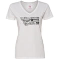 thumbnail image 3 of Inktastic Montana State Word Salad Women's V-Neck T-Shirt, 3 of 5