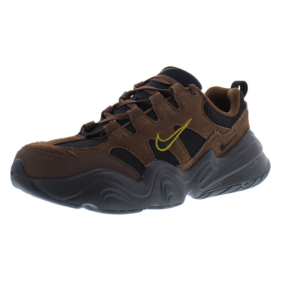 Nike Tech Hera Suede Womens Shoes Size 10, Color: Cacao Wow/Black/Bronzine