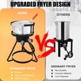 thumbnail image 2 of OverPatio Ourdoor Cooking Propane Deep Fryer, 10qt. Deep Fryer Pot and  Baskets, Ideal for Frying Fish, Chicken Wings, French Fries, 2 of 9