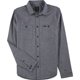 thumbnail image 1 of RVCA Camisa con botones torcidos para hombre, azul, pequeña RVCA Botones al frente, 1 of 1