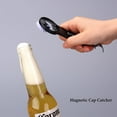 thumbnail image 4 of Magnetic Bottle and Can Opener for Refrigerator, Stainless Steel Manual Can Punch Opener for Liquid with Cap Catcher, Stick to Fridge for Easy Storage, Can Tapper Church Key with Magnet, 4 of 8