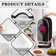 thumbnail image 3 of HELLHERO Rose Leopard Print Coffee Machine Dust Cover for Kitchen Counter Lightweight, 3 of 5