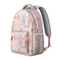 thumbnail image 3 of Nautical Marine Life Student Backpack Durable Waterproof School Bag with Seahorse, Starfish, and Seaweed Cartoon Print, Breathable Foam Padding, Adjustable Straps for Outdoor Activities, 3 of 6