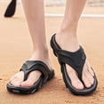 thumbnail image 2 of Rokment Mens Orthopedic Flip Flops Comfortable Arch Support Thongs Sandals Summer Beach Orthotic Walking Slides Slippers for Indoor and Outdoor, 2 of 7