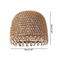 thumbnail image 4 of Krdevn Bohemian Crochet Hat Handmade Shell Lightweight Boho Cap for Beach and Travel,One Size, 4 of 6