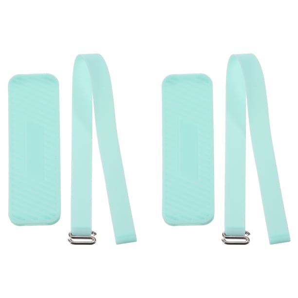 Correa de agarre para teléfono Uxcell, correa de muñeca portátil, cordón de silicona elástico con mango para fundas de teléfonos, verde menta, 2 piezas.